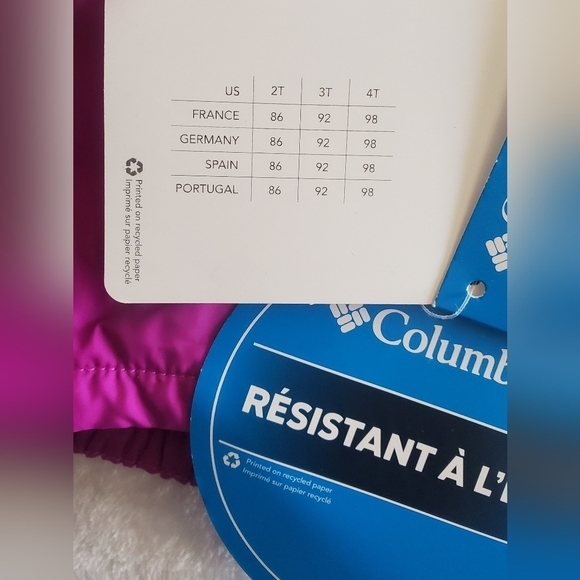 Columbia Toddler Kitterwibbit Jacket‎ Size 3_6 Months - Picture 7 of 14